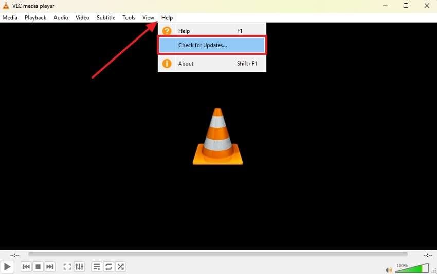 check for vlc update