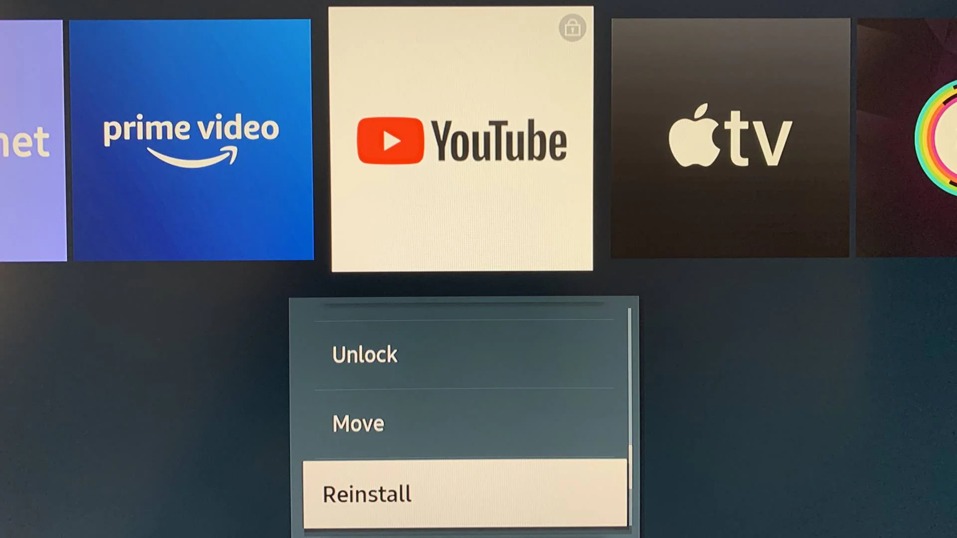 Reinstale o YouTube na TV Samsung 