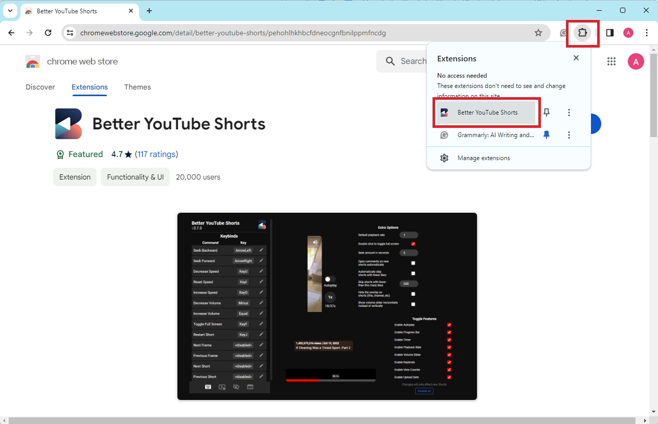 click better youtube extension