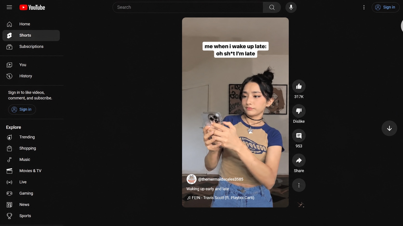 youtube shorts lagging after