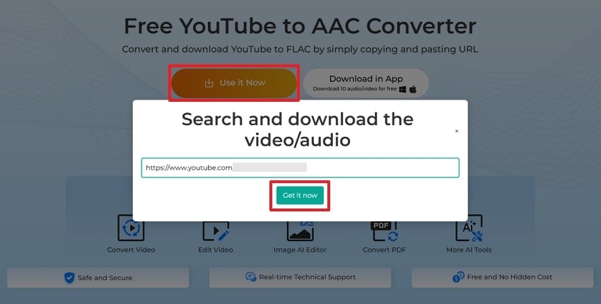 add the youtube video url