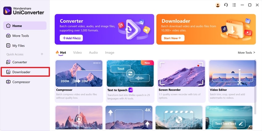 access downloader tool uniconverter