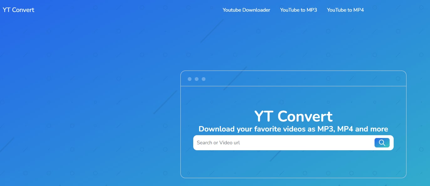 yt convert user interface