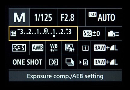 setting of override exposure