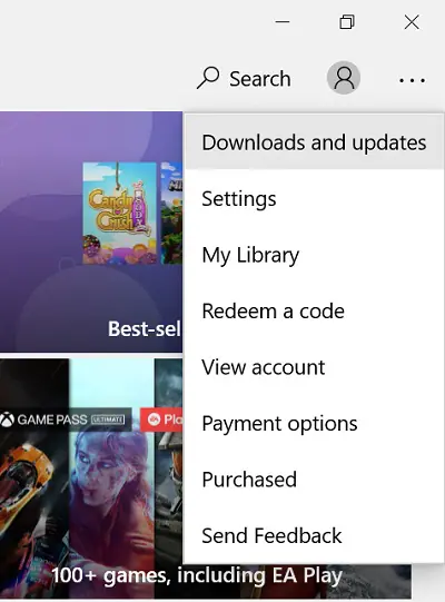 Actualizaciones de Windows Store