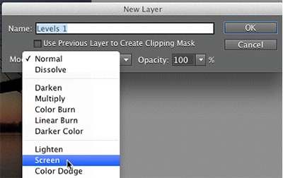 use photoshop to create a new adjustment layer