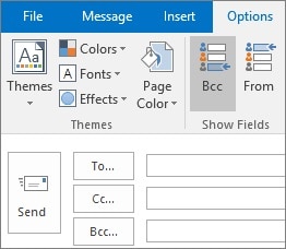 Outlook Sender CC and BCC