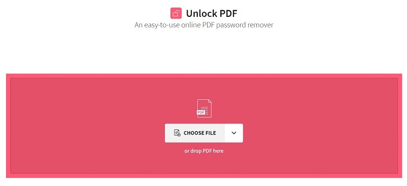 SmallPDF Carregar PDF bloqueado