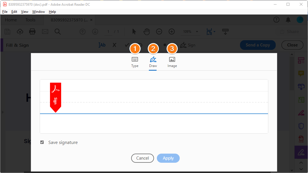 disegna firma in adobe