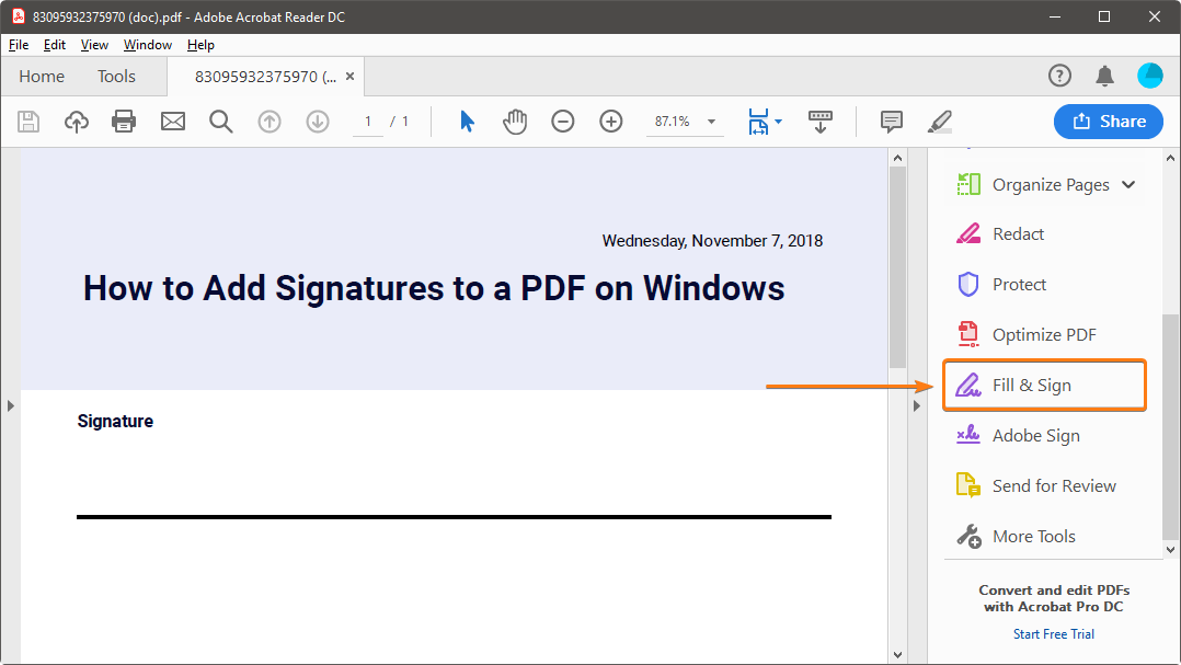 sign pdf file in white online free