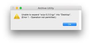 archive utility error