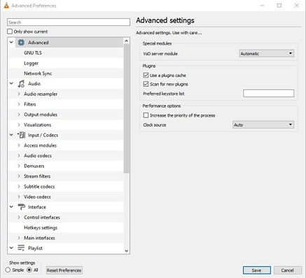 select advanced settings and save it