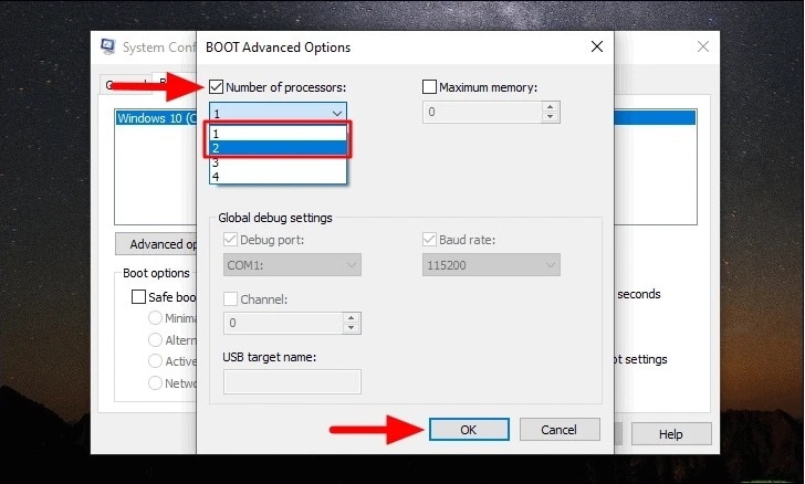 select-number-of-processors