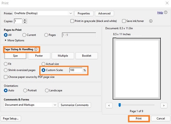 redimensionar página pdf manualmente no adobe