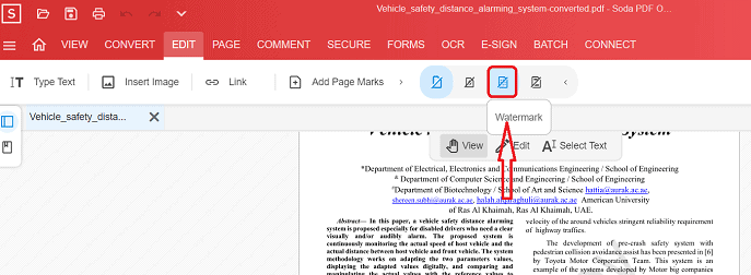 remove page marks in soda PDF-1