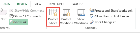 you can edit when it changes to protect sheet