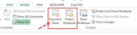 click unprotect sheet to solve excel read only problems