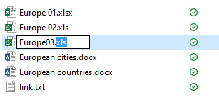cambie la extensión del archivo si Excel no se abre