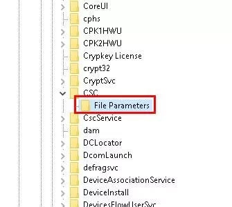 select file parameters