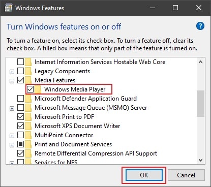 Windows Media Player deaktivieren
