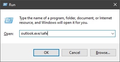 launch outlook in safe mode