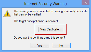 advertencia de seguridad en internet