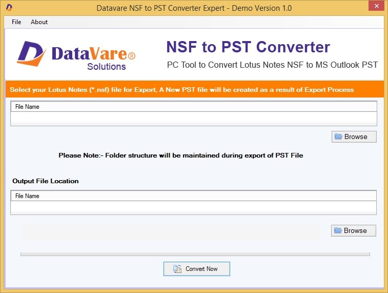 datavare nsf to pst converter