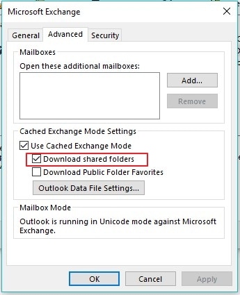 disable shared folders option