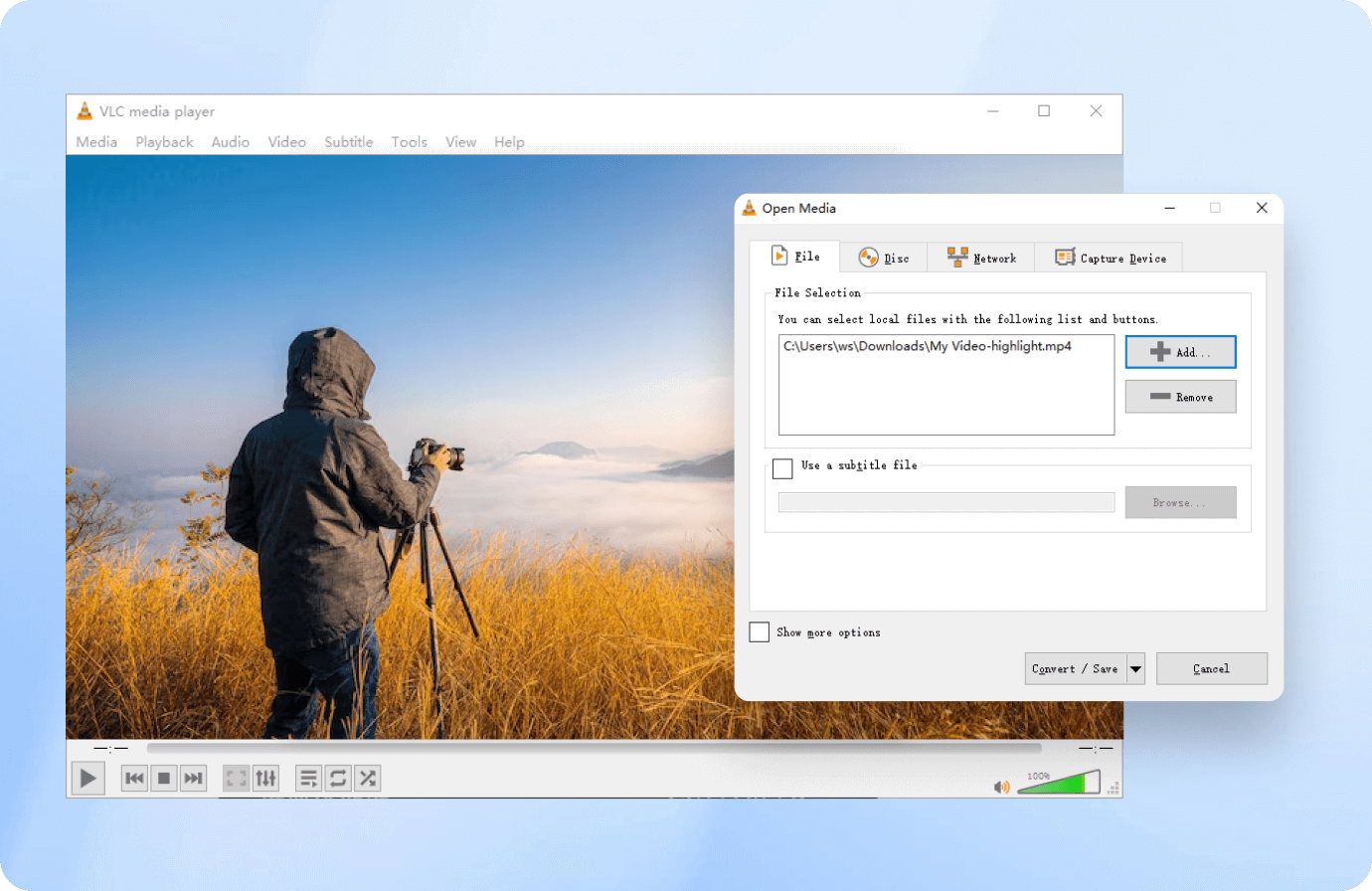 fix canon videos using vlc player