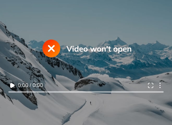 video won't open