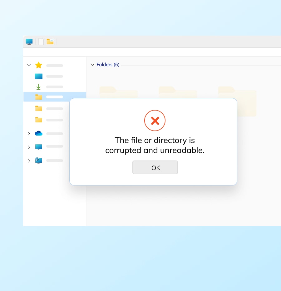 unreadable files