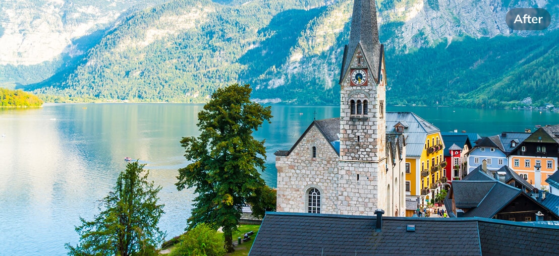 png ai photo enhancement after