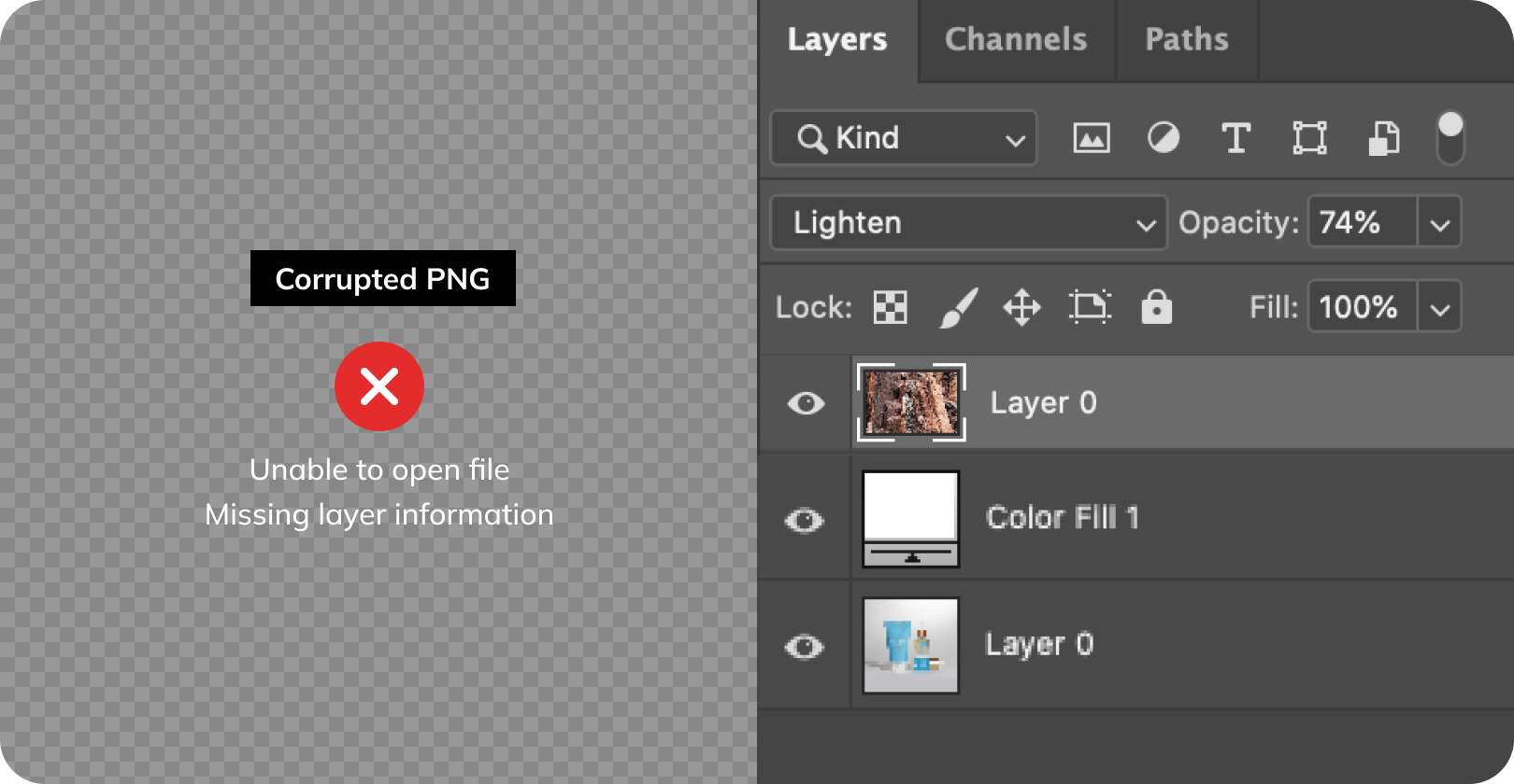 preserve layer information for easy editing