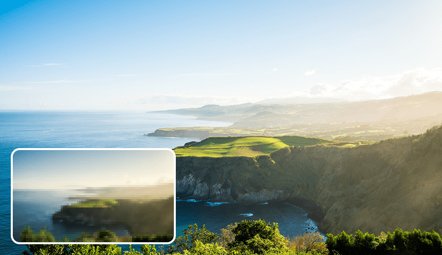 fix blurry or pixelated photos