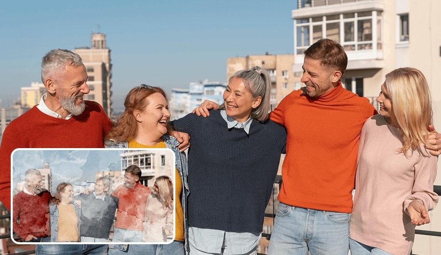 restore water damaged photos