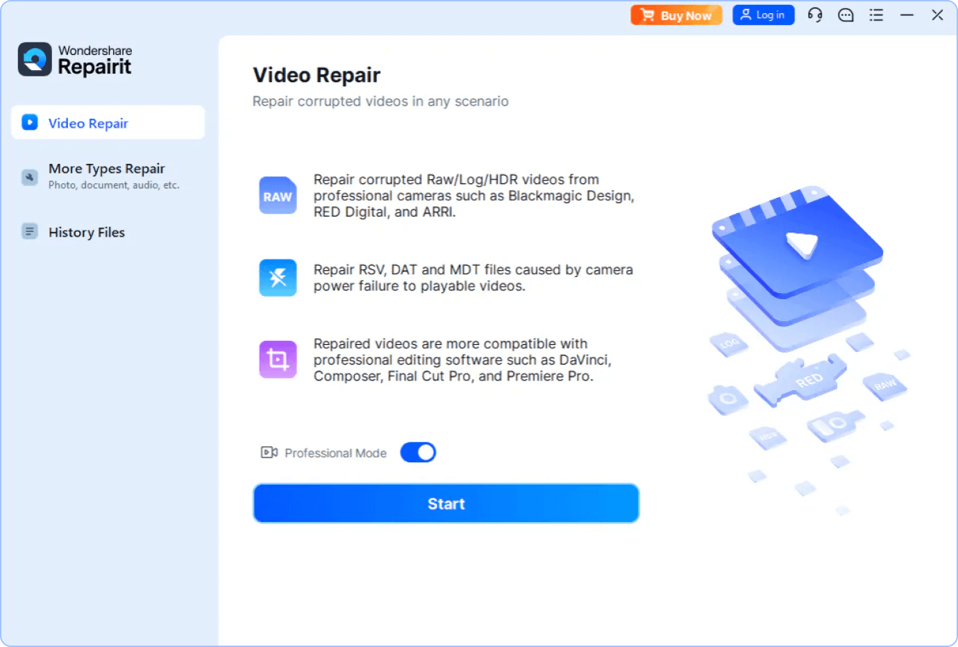 select a location to recover data