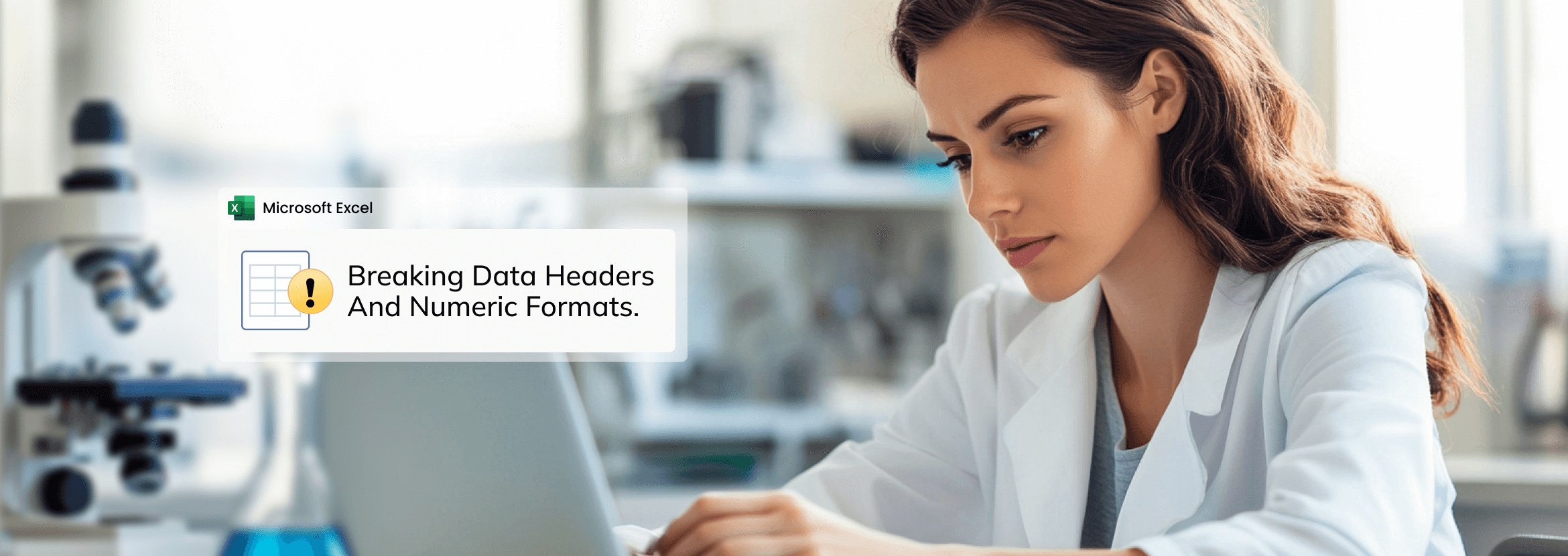 breaking data headers and numeric formats