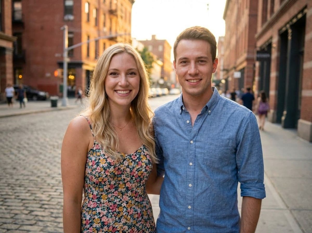 couple photo angle retake after