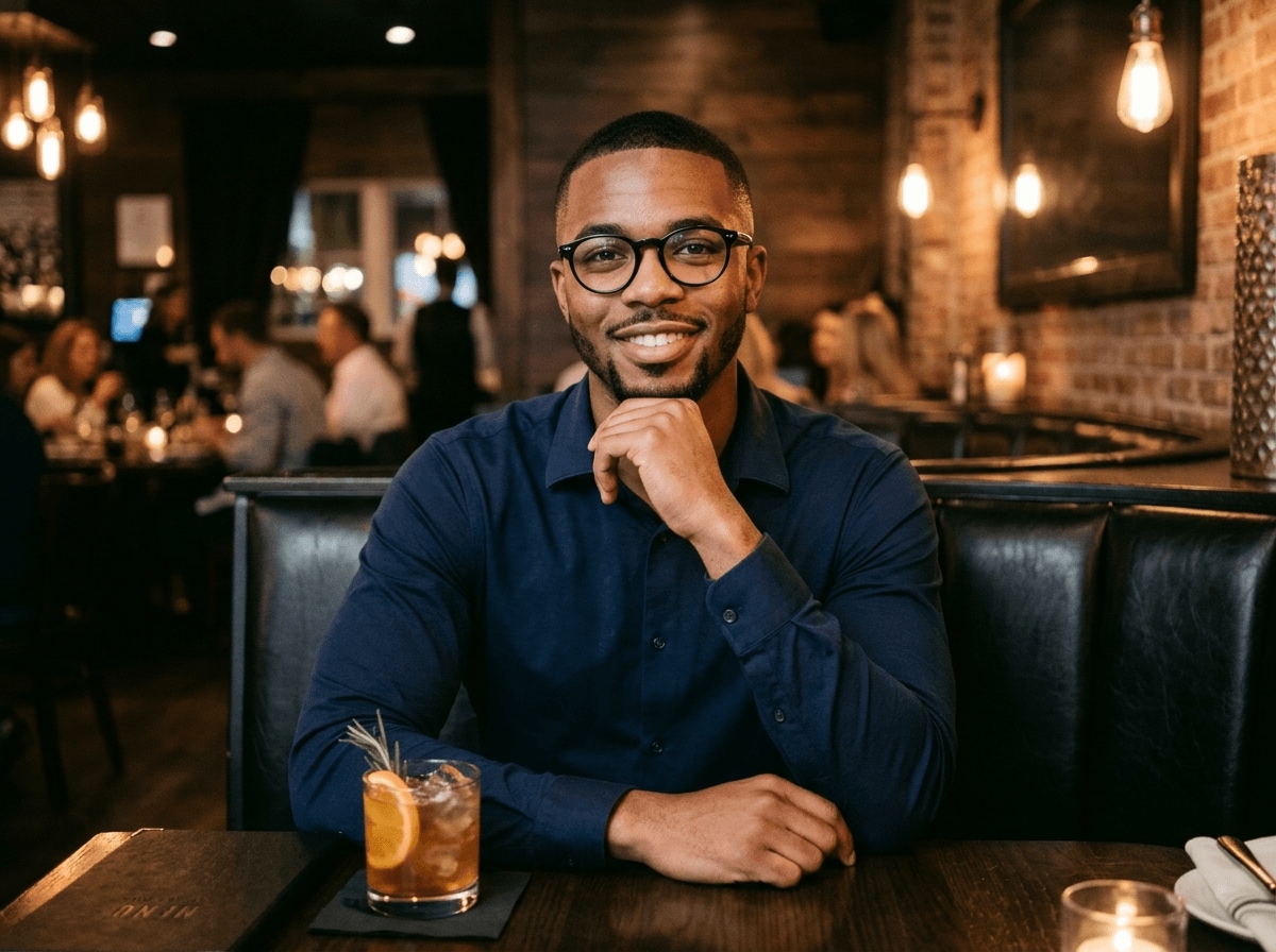 Improve Dinner Selfie Perspective in Dim Indoor Lighting