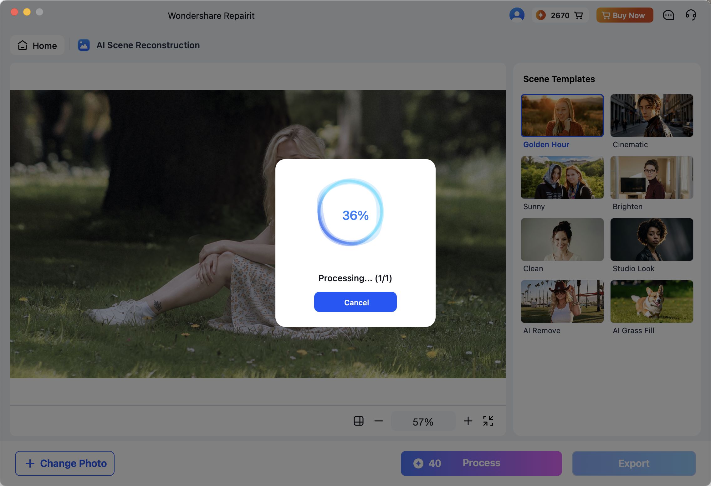 ai scene reconstruction processing on mac