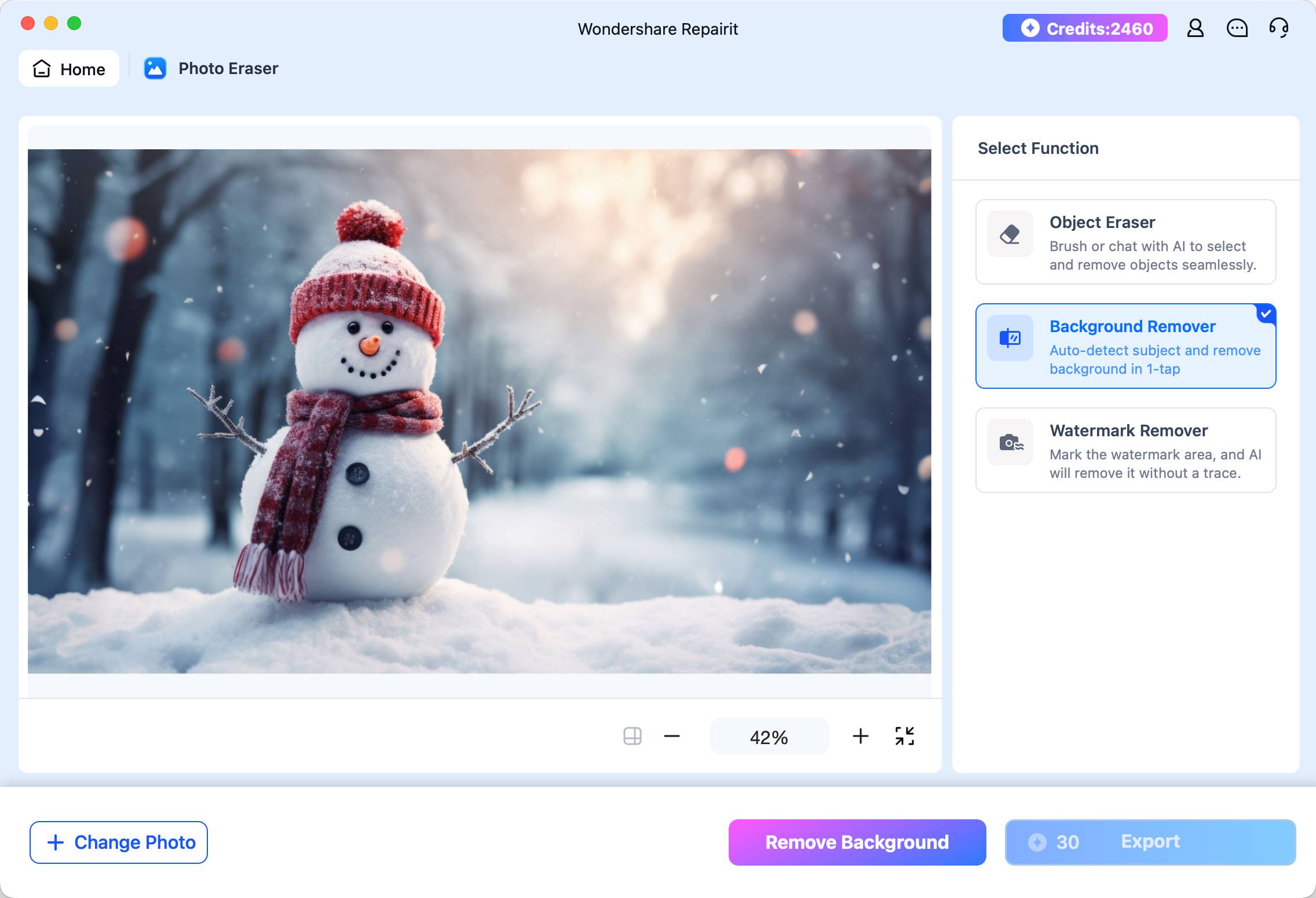choose background to remove on mac