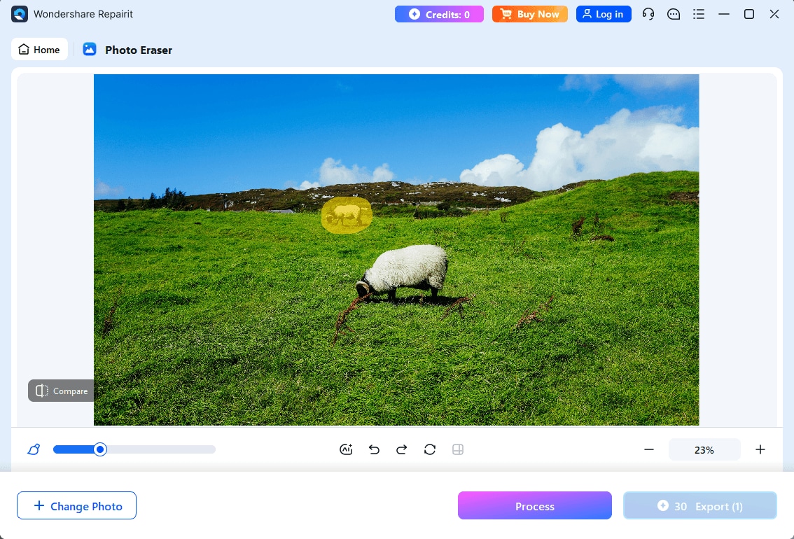 choose object to erase