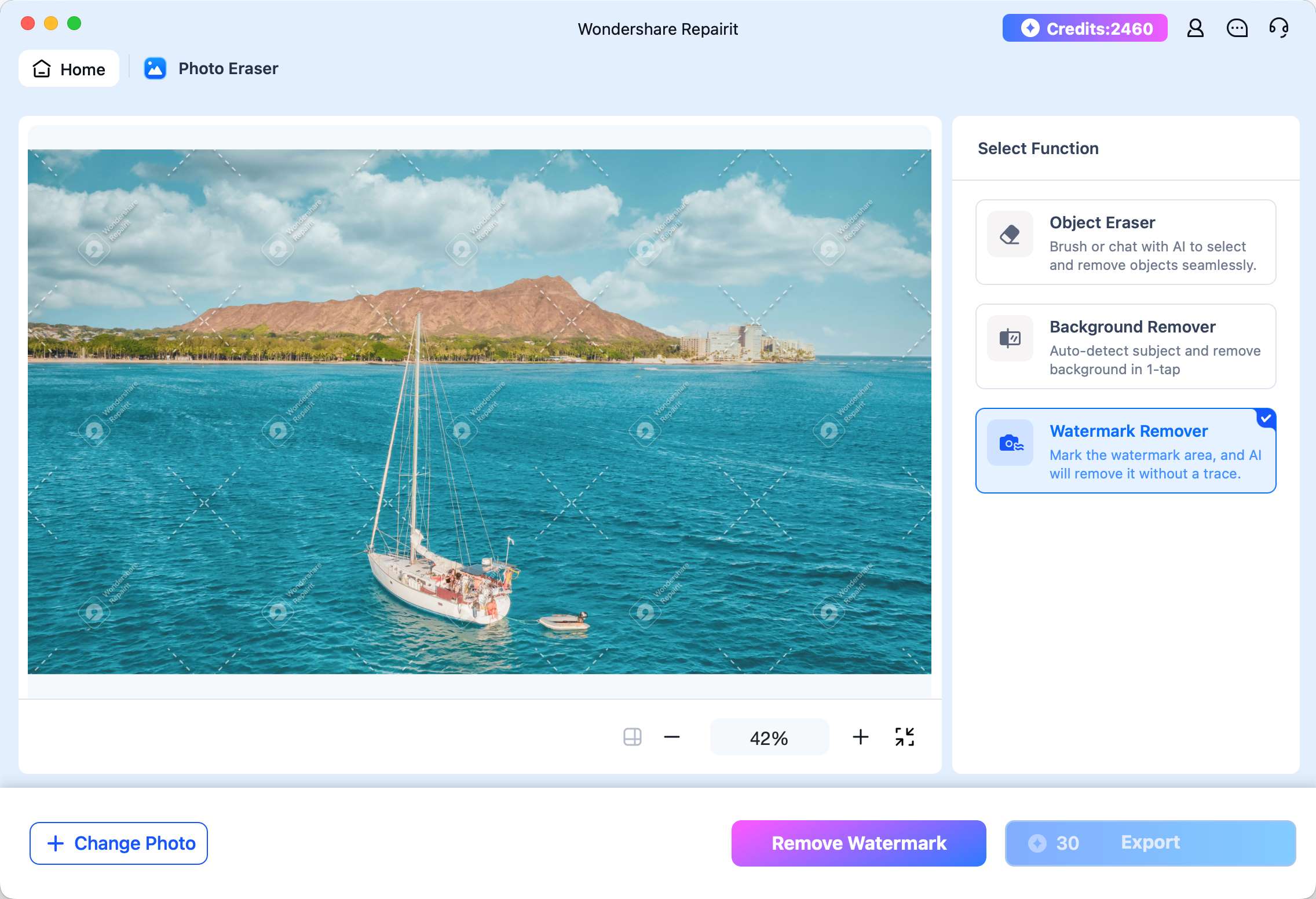 choose watermark to remove on mac