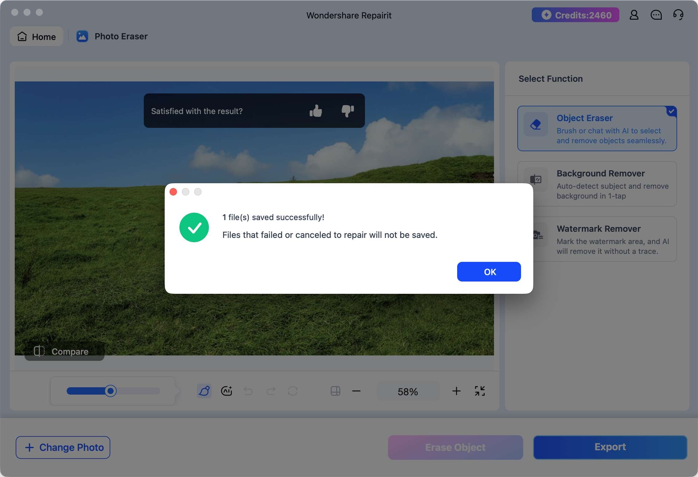 erased photo saved successfully on mac