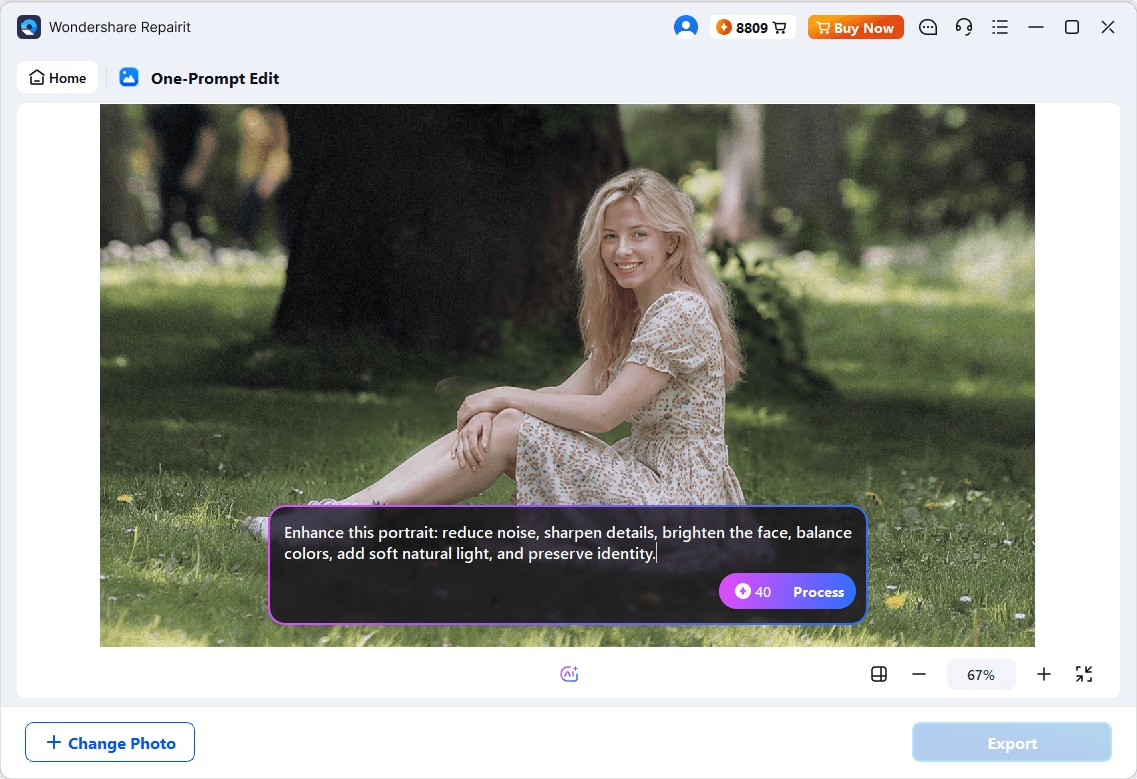 input prompt one prompt edit