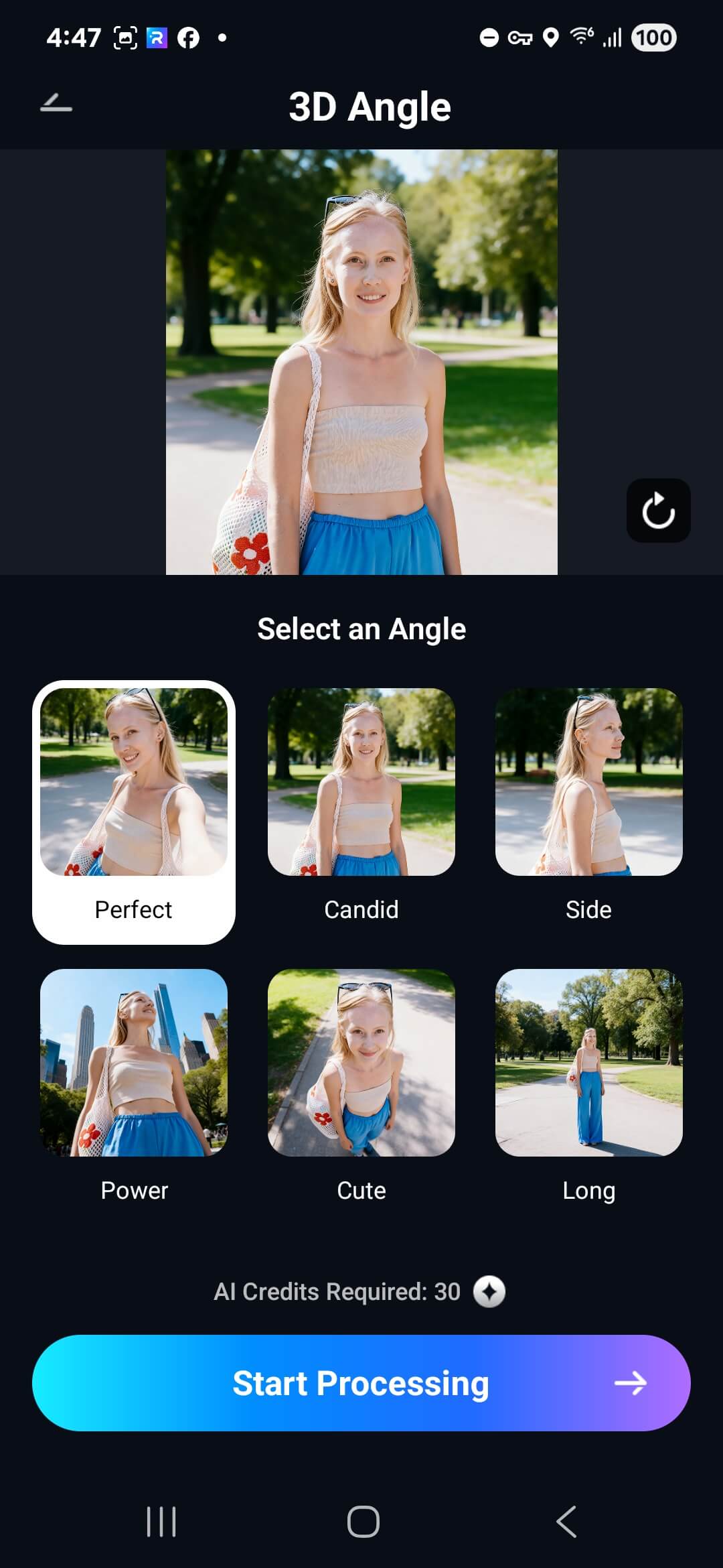 choose photo 3d angle android