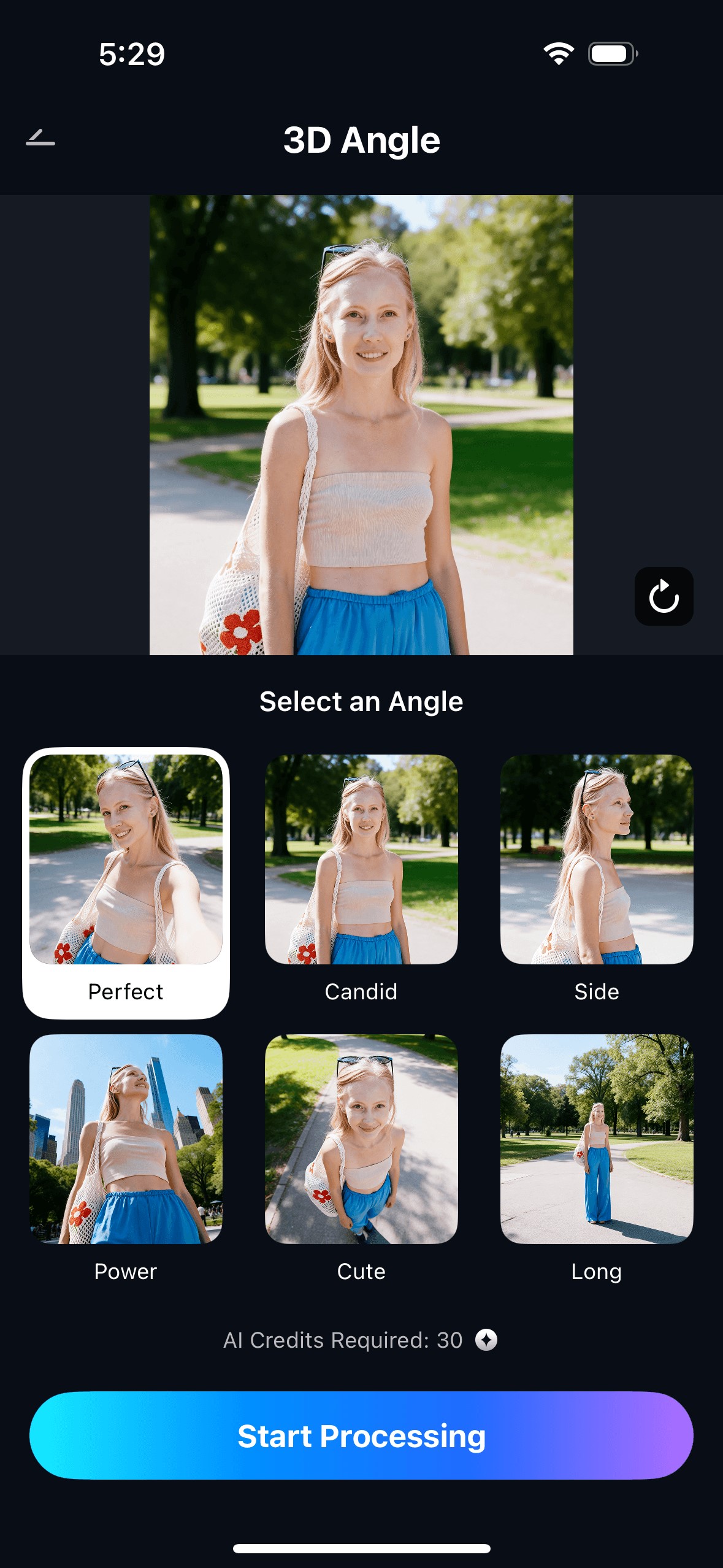 upload photo for 3d angle retake ios