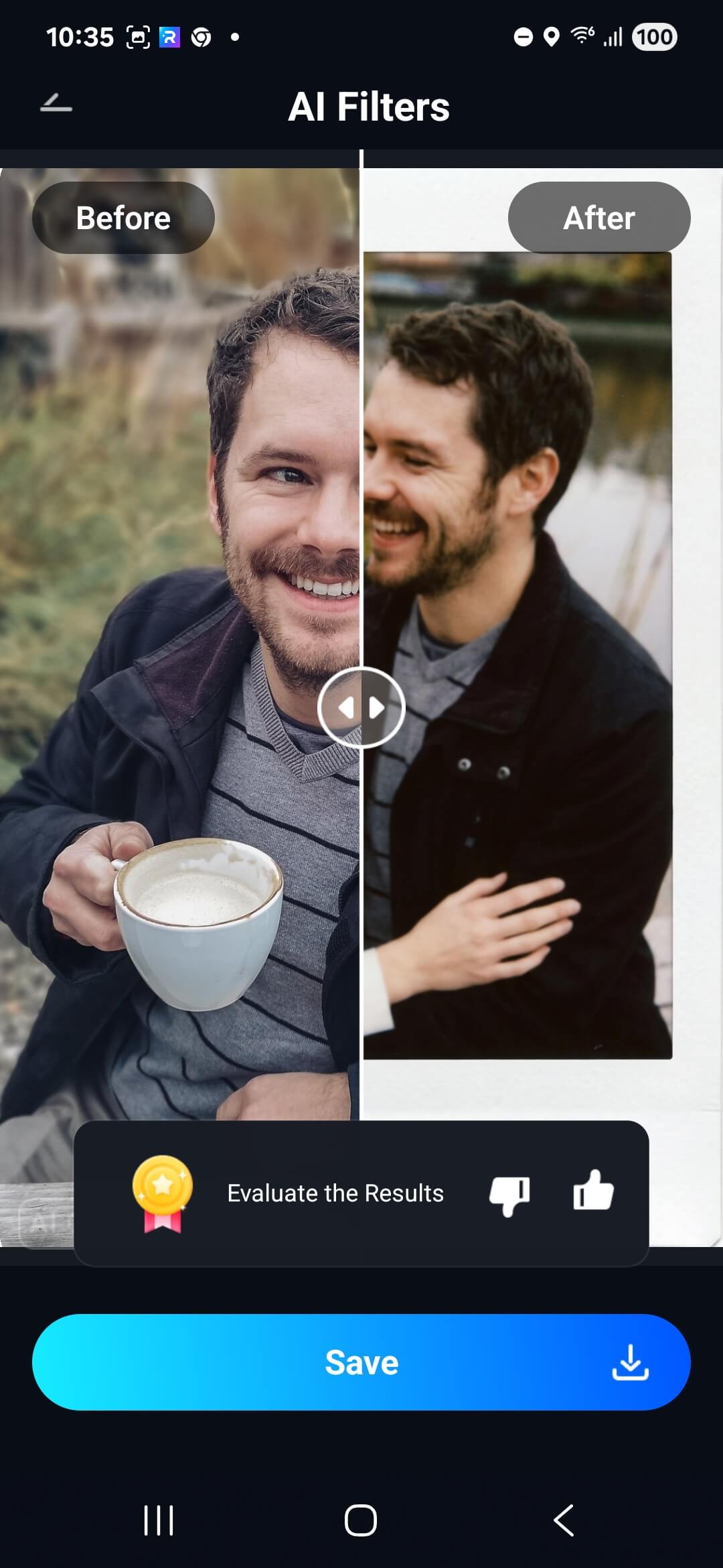 ai merged photo result android