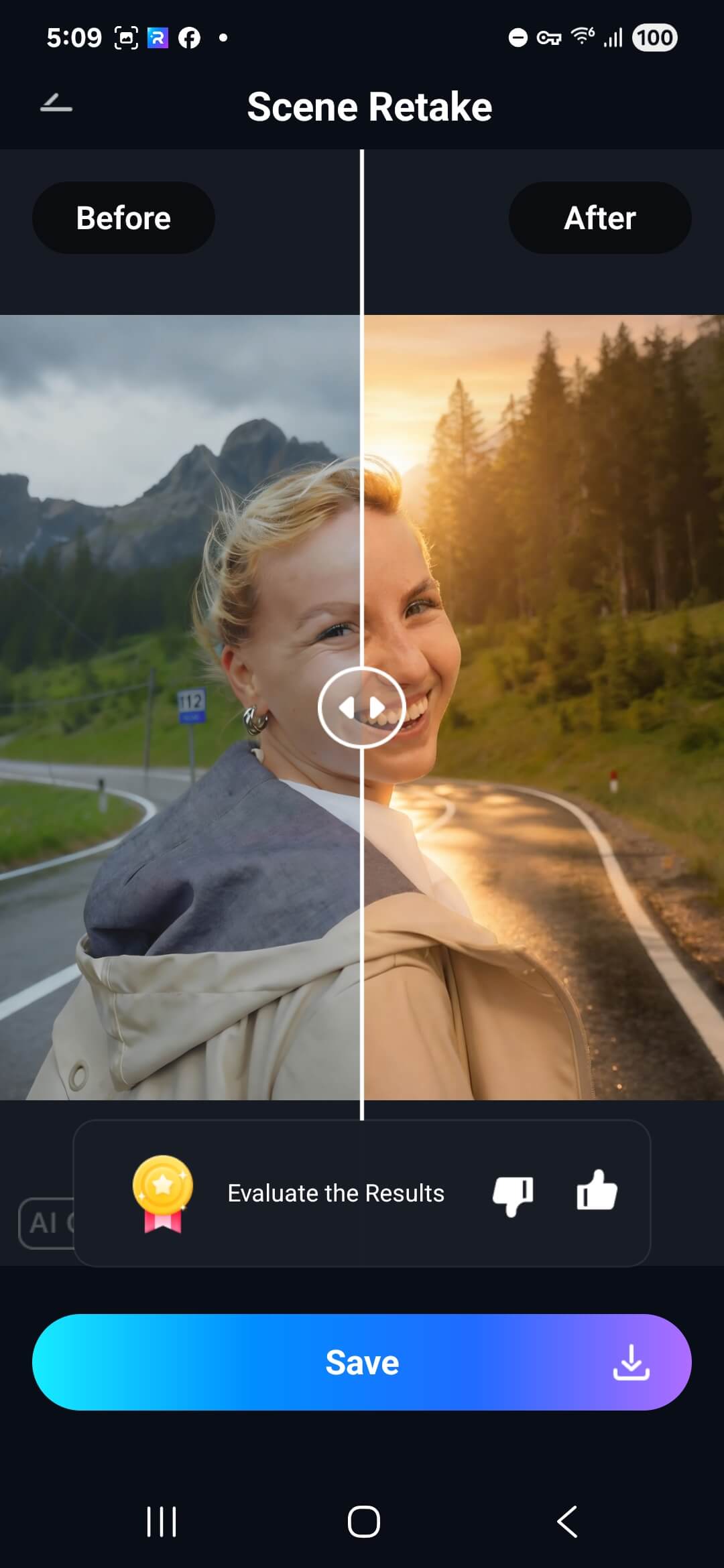 scene retake result android