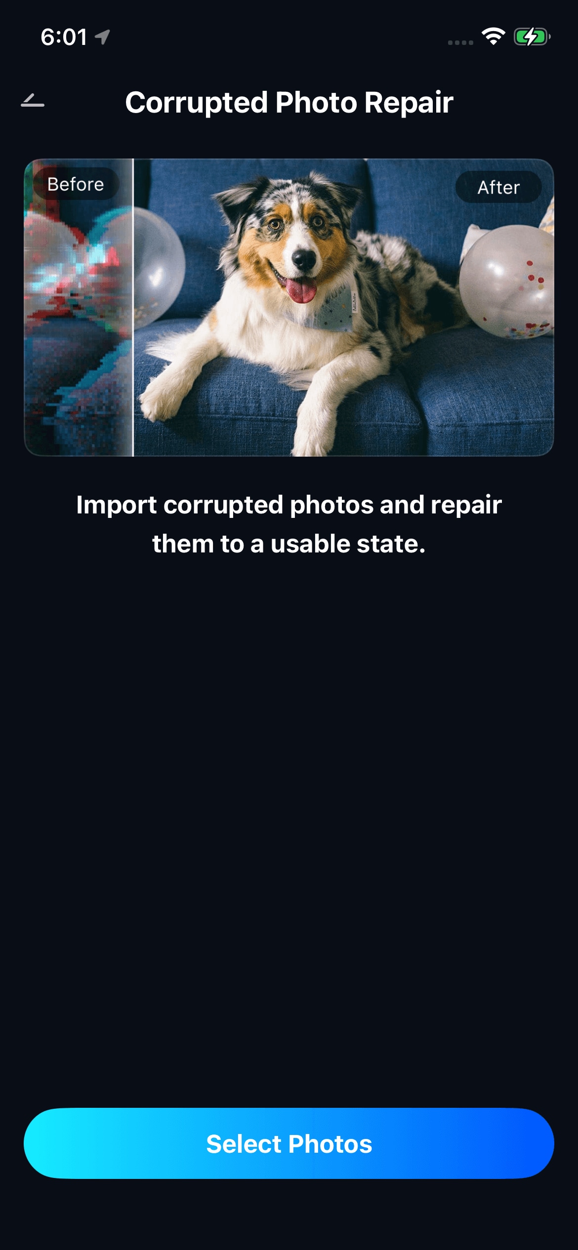 corrupted photo repair ios